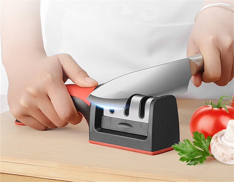 Stainless Steel 3-Stage Knife Sharpening Tool
