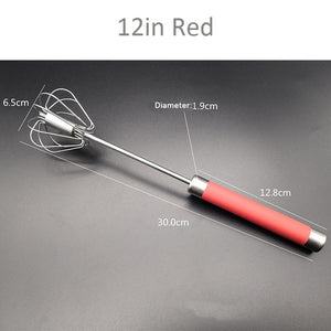304 Stainless Steel Whisk - Semi Automatic Egg Beater