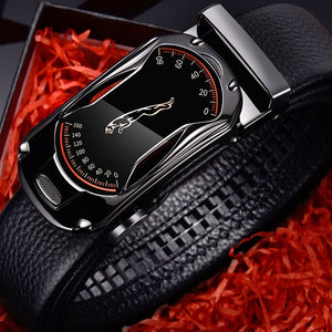 CARTELO Leather Belts™ - Black Genuine Leather Men's Belt
