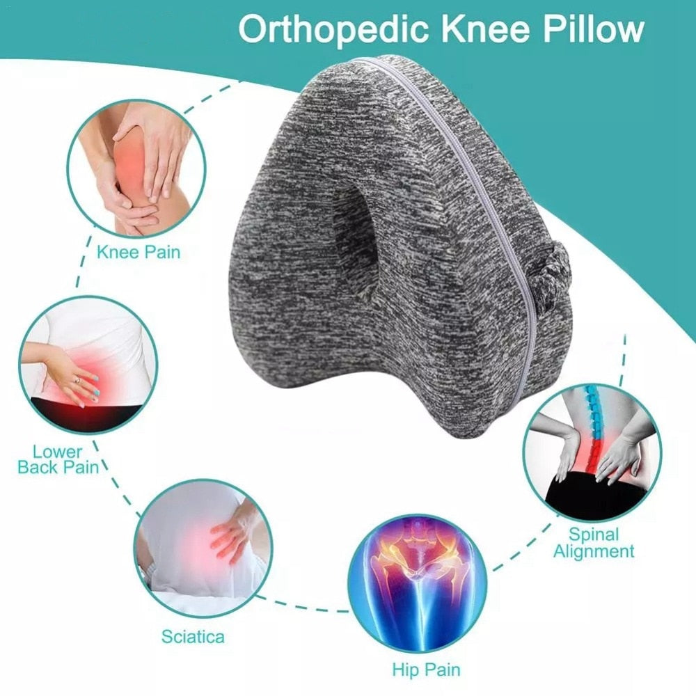 Memory Foam Pillow - Orthopedic Leg and Knee Support Pillow