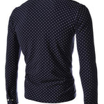 New Spring Fashion Men's Long Sleeve Polo Shirt