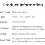 DICOR™ - Self Adhesive Water & Oil Proof Kitchen Wall Stickers