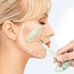 Jade Roller Anti-Aging Face Massager and Gua Sha Jade Stone