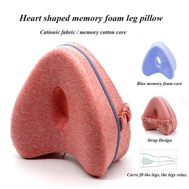 Memory Foam Pillow - Orthopedic Leg and Knee Support Pillow