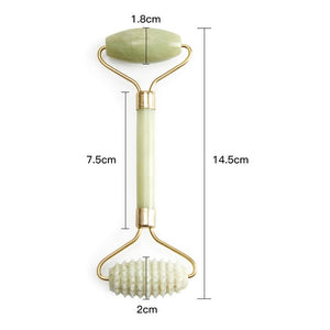 Jade Roller Anti-Aging Face Massager and Gua Sha Jade Stone