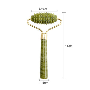 Jade Roller Anti-Aging Face Massager and Gua Sha Jade Stone