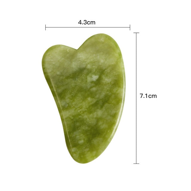 Jade Roller Anti-Aging Face Massager and Gua Sha Jade Stone
