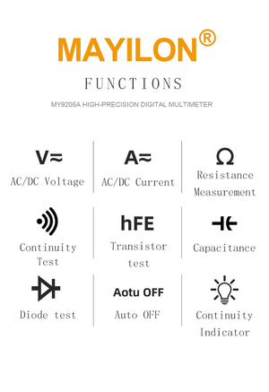 Mayilon Professional Digital Multimeter Tester