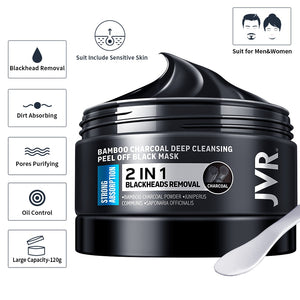 JVR Blackhead Remover Mask - Bamboo Charcoal Cleansing Mask