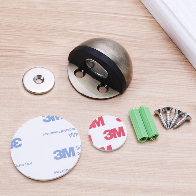 Floor Mount Stainless Steel Magnetic Door Stopper