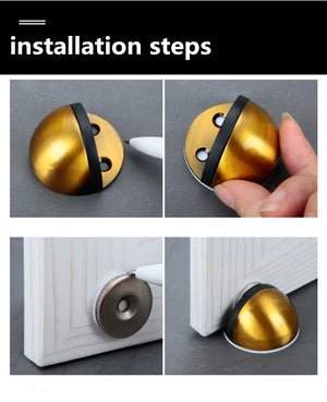 Floor Mount Stainless Steel Magnetic Door Stopper